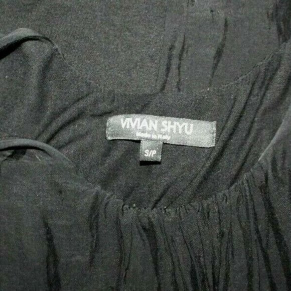 VIVIAN SHYU Womens Black Viscose Dress Size S - Picture 3 of 3